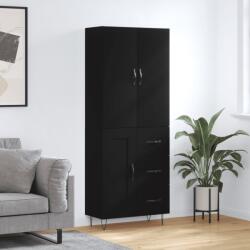 vidaXL fekete szerelt fa magasszekrény 69, 5 x 34 x 180 cm (3198106)