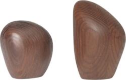 Ferm Living Солница и пиперница Cairn тъмнокафява 2 бр (1104269609)