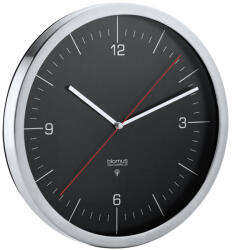 blomus Ceas de perete radiocontrolat RONO ⌀ 24 cm, negru, Blomus (BM65895)
