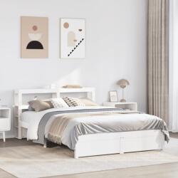 vidaXL fehér ágykeret fejtámlával matrac nélkül 140x200 cm (3305996)