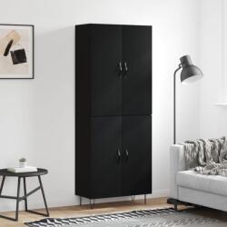 vidaXL fekete szerelt fa magasszekrény 69, 5 x 34 x 180 cm (3198058)