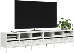 vidaXL fehér hidegen hengerelt acél TV-szekrény 202 x 39 x 43, 5 cm (3307160) - vidaxl