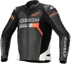 Alpinestars GP Force Airflow motoros bőrkabát fekete-fehér-fluo piros