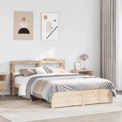 vidaXL tömör fenyőfa ágykeret fejtámlával 160 x 200 cm (3305999)