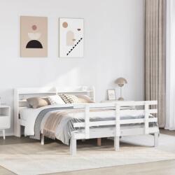 vidaXL fehér ágykeret fejtámlával matrac nélkül 140x200 cm (3306854)