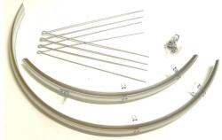 Orion 24-es alu-plasztik sárvédő szett, 48 mm, V-pálcás, ezüst