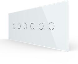 LIVOLO Intrerupator Dublu + Dublu + Dublu cu Touch LIVOLO cu Rama Din Sticla, Standard Italian, 6M