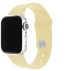 FIXED Szilikon szíj Apple Watch 38/40/41 mm, világos Sárga