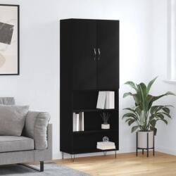 vidaXL fekete szerelt fa magasszekrény 69, 5 x 34 x 180 cm (3198114)