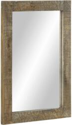 vidaXL fürdőszoba tükör 50x2, 5x70 cm tömörfa mangó szürke (4017823)