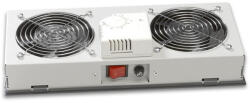 Lande LN-FAN-THM-2FWMIP-LG 2 modulos szürke ventilátor egység termosztáttal (LN-FAN-THM-2FWMIP-LG) - haztartasibolt