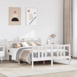 vidaXL fehér ágykeret fejtámlával matrac nélkül 140x200 cm (3306711)