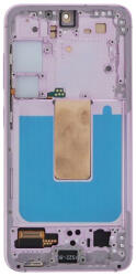 Samsung S911B Galaxy S23 EU verzió előlap keret, lcd kijelző és érintőpanel, lila, lavender (Incell, TFT)