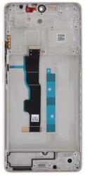 Xiaomi Redmi Note 13 5G verzió (2024) Előlap Keret+LCD Kijelző+Érintőpanel, Fehér (5600040N1700) Gyári, Service Pack