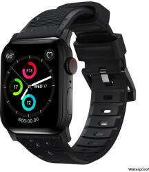  Nomad Rugged Strap, black hardware - Apple Watch Ultra 49mm 8/7 45mm/6/SE/5/4 44mm/3/2/1 42mm (NM1A41BN00) - mzona