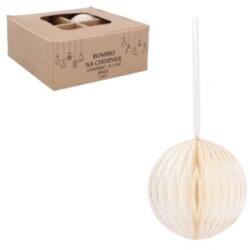 Papír dekorációk Fehér 7cm 4db (AIP2044)