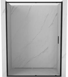 Mexen Exo, nyitható tolóajtó 130x200 cm, 6mm átlátszó üveg, fekete profil, 8151-130-000-70-00 (8151-130-000-70-00)