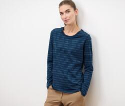 Tchibo Női hosszú ujjú sportfelső, csíkos, sötétkék Kék-kék denim csíkos M 40/42