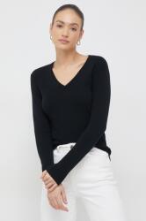 Benetton pamut pulóver könnyű, női, fekete - fekete M - answear - 12 990 Ft
