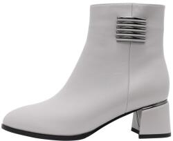 Epica Botine dama, Epica, K3K350033A-50-N-Gri, elegant, piele naturala, cu toc, gri (Marime: 39)