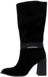 Epica Cizme dama, Epica, HMHM50012B-01-I-Negru, elegant, piele intoarsa, lungi, cu toc, negru (Marime: 38)