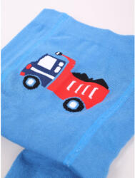  Yo! club pamut harisnyanadrág csúszásgátlóval (74-80) - kék/piros dömper