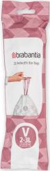 Brabantia PerfectFit szemeteszsák, V méret, 2-3L, 20 zsák/tekercs - 116582 (116582)