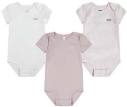 Levi's pamut baba body LVG 3PK BOW BODYSUIT SET 3 db - rózsaszín 74