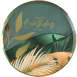 Santex Papír tányérok - Birthday Jungle 22, 5 cm