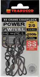 Trabucco Ss X-Strong Crane W/Coastlock Snap 8db 01 forgókapocs (100-86-010)