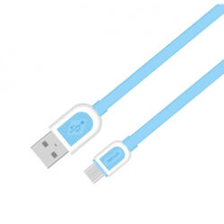 Astrum UD360 1M USB - micro USB bliszteres slim adatkábel kék