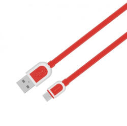 Astrum UD360 1M USB - micro USB bliszteres slim adatkábel piros