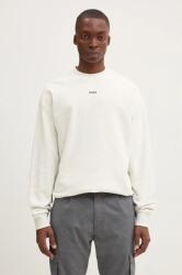 HUGO BOSS pamut melegítőfelső bézs, férfi, sima, 50525892 - bézs XL - answear - 45 990 Ft