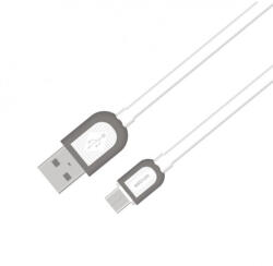 Astrum UD360 1M USB - micro USB bliszteres slim adatkábel fehér