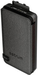 Astrum PB710 10000mAh fekete power bank napelemes töltéssel, 1X Type-C, 2X USB-A (2.1A), li-polymer cellákkal