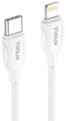 YOOUP L01-pd Type-c - Lightning Kábel (pd) 20w 2 Méter Fehér