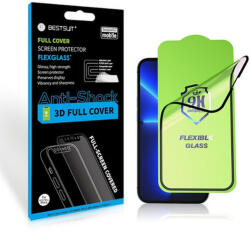 MH Protect iPhone X 6, 5" 5D teljes kijelzős hajlított nano üvegfólia (Full Glue) fekete