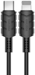 Kakusiga Ksc-710 Kuge Usb Type-c / Lightning Pd Kábel 20w 1.2 Méter Fekete