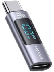 USAMS Sj682 Au18 Usb Type-c To Type-c Digital Display Adapter 100w Grafit