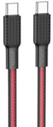 hoco. X69 Jaeger Usb Type-c / Type-c Kábel 60w 1 Méter Fekete-piros