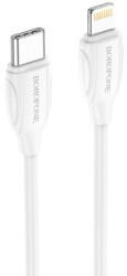 BOROFONE Bx19 Double-speed Lightning Pd Kábel 3a 1 Méter Fehér