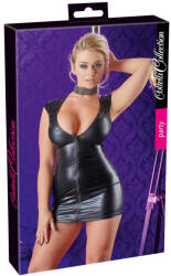 Cottelli Collection - ujjatlan, fényes party ruha (fekete) (27158481021) - pleasure4you