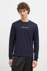 Guess Jeans pamut hosszúujjú sötétkék, nyomott mintás, M5RI84 K8HM0 - sötétkék XL