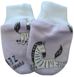 Vaganza Újszülött babakesztyű - Lila Zebra (911854)