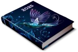 Realsystem Határidőnapló REALSYSTEM Librobello "Hölgyeknek" B/6 napi fehér lapos 3D lakk Kolibri 2025 (5421-65)