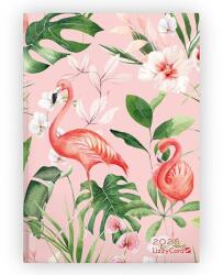 Lizzy Card Határidőnapló LIZZY CARD Tropical Flamingo B/6 napi keménytáblás 2025 (21312) - forpami