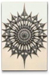  Gyémántszemes kirakó - Minimalista mandala Méret: 20x30cm, Keretezés: Keret nélkül (csak a vászon), Gyémántok: Négyzet alakú
