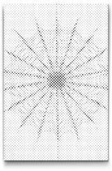  PontPöttyöző - Pókháló mandala Méret: 20x30cm, Keretezés: Kartonlemezen, Szín: Zöld