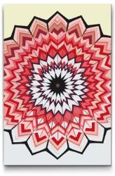 Festés számok szerint - Geometrikus mandala Méret: 40x60cm, Keretezés: Műanyagtáblával