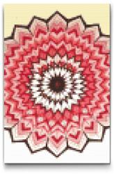 Gyémántszemes kirakó - Geometrikus mandala Méret: 20x30cm, Keretezés: Műanyagtáblával, Gyémántok: Kerek